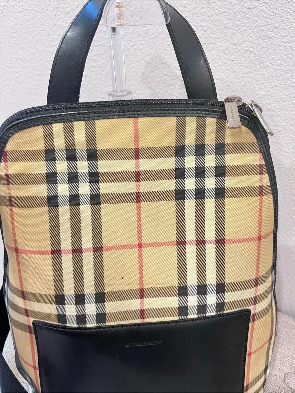 Burberry Nova Check Canvas Backpack